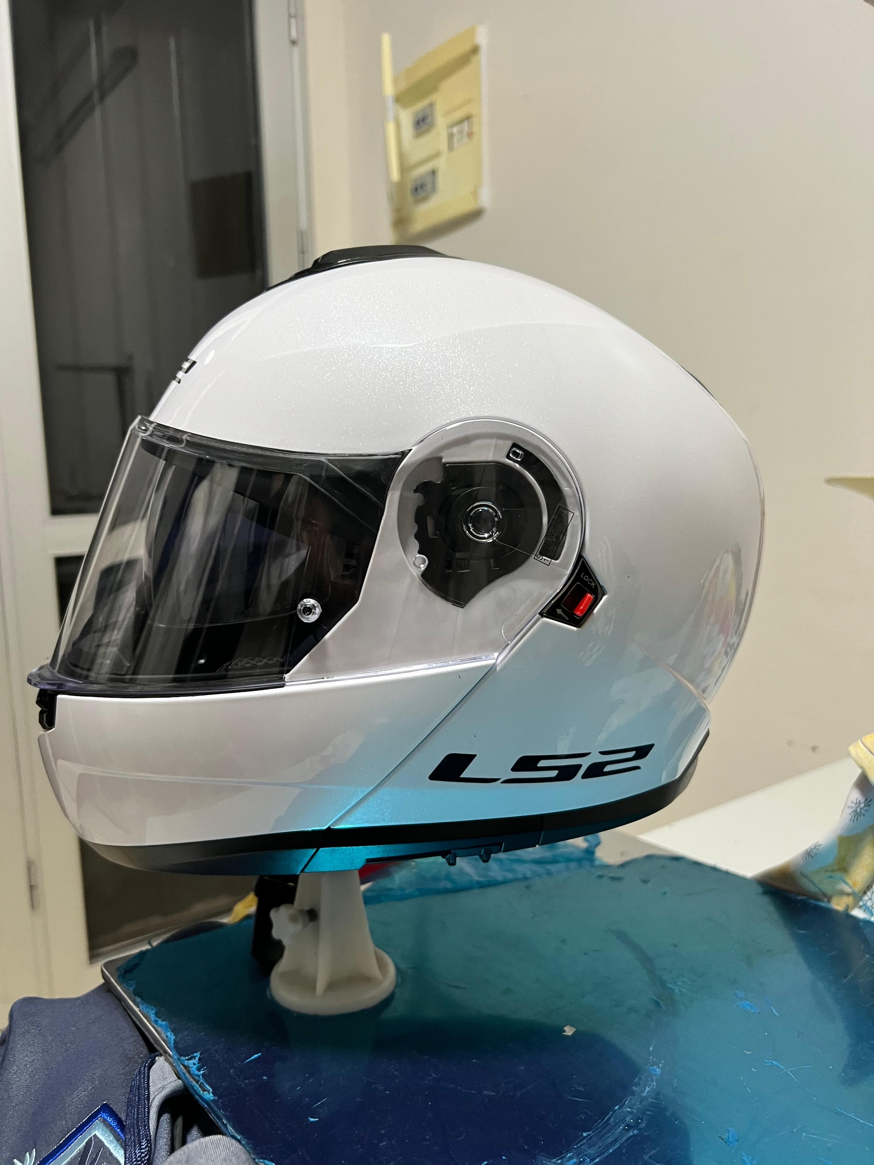 LS2 Strobe II — Casque Modulable Blanc